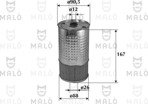 AKRON-MALÒ 1510109 - Маслен филтър vvparts.bg