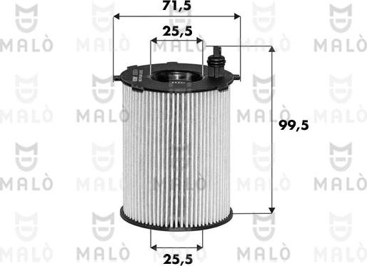 AKRON-MALÒ 1510249 - Маслен филтър vvparts.bg