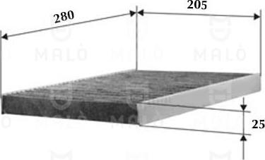 AKRON-MALÒ 1530052 - Филтър купе (поленов филтър) vvparts.bg