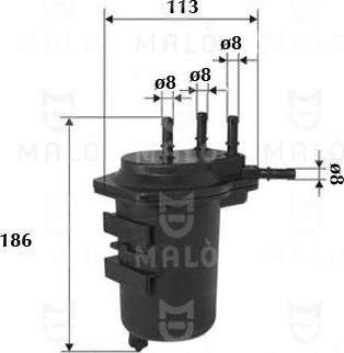 AKRON-MALÒ 1520019 - Горивен филтър vvparts.bg