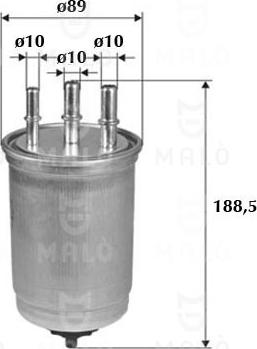 AKRON-MALÒ 1520017 - Горивен филтър vvparts.bg