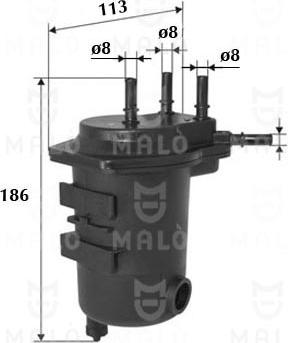 AKRON-MALÒ 1520166 - Горивен филтър vvparts.bg