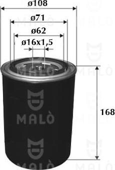 AKRON-MALÒ 1520135 - Горивен филтър vvparts.bg