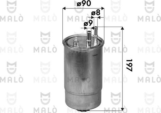 AKRON-MALÒ 1520244 - Горивен филтър vvparts.bg