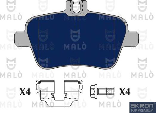 AKRON-MALÒ 1050946 - Комплект спирачно феродо, дискови спирачки vvparts.bg