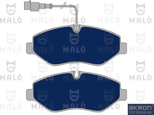 AKRON-MALÒ 1050905 - Комплект спирачно феродо, дискови спирачки vvparts.bg