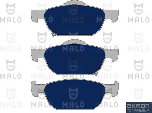 AKRON-MALÒ 1050928 - Комплект спирачно феродо, дискови спирачки vvparts.bg