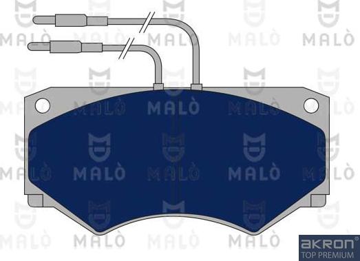 AKRON-MALÒ 1050506 - Комплект спирачно феродо, дискови спирачки vvparts.bg