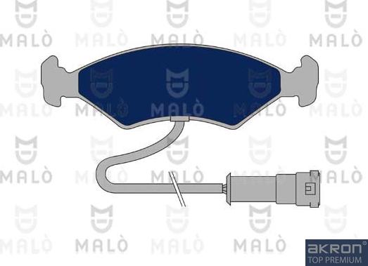 AKRON-MALÒ 1050515 - Комплект спирачно феродо, дискови спирачки vvparts.bg