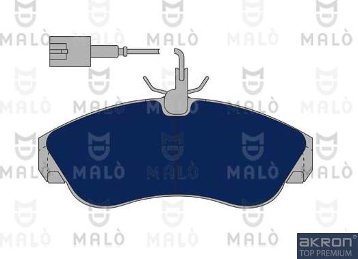 AKRON-MALÒ 1050511 - Комплект спирачно феродо, дискови спирачки vvparts.bg