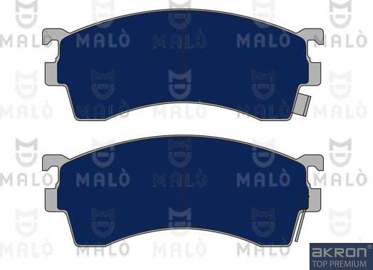 AKRON-MALÒ 1050585 - Комплект спирачно феродо, дискови спирачки vvparts.bg