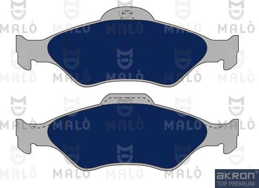 AKRON-MALÒ 1050529 - Комплект спирачно феродо, дискови спирачки vvparts.bg