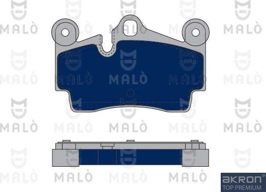 AKRON-MALÒ 1050093 - Комплект спирачно феродо, дискови спирачки vvparts.bg