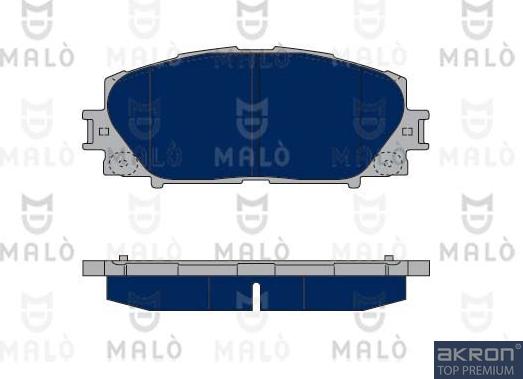 AKRON-MALÒ 1050040 - Комплект спирачно феродо, дискови спирачки vvparts.bg