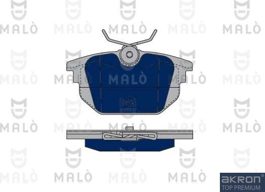 AKRON-MALÒ 1050047 - Комплект спирачно феродо, дискови спирачки vvparts.bg