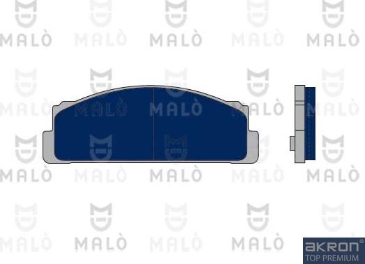 AKRON-MALÒ 1050059 - Комплект спирачно феродо, дискови спирачки vvparts.bg
