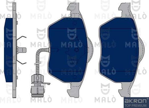 AKRON-MALÒ 1050057 - Комплект спирачно феродо, дискови спирачки vvparts.bg