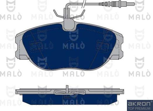 AKRON-MALÒ 1050065 - Комплект спирачно феродо, дискови спирачки vvparts.bg