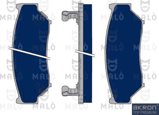 AKRON-MALÒ 1050060 - Комплект спирачно феродо, дискови спирачки vvparts.bg