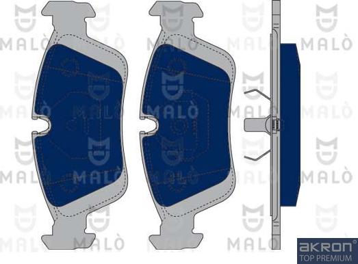 AKRON-MALÒ 1050061 - Комплект спирачно феродо, дискови спирачки vvparts.bg