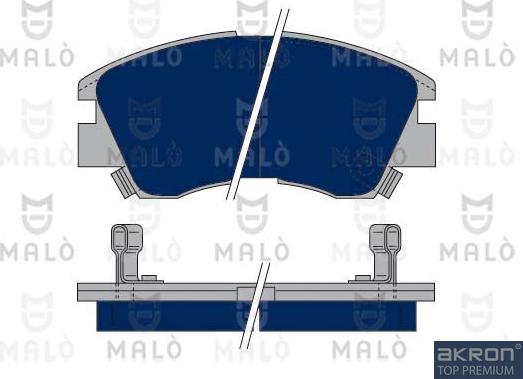 AKRON-MALÒ 1050009 - Комплект спирачно феродо, дискови спирачки vvparts.bg