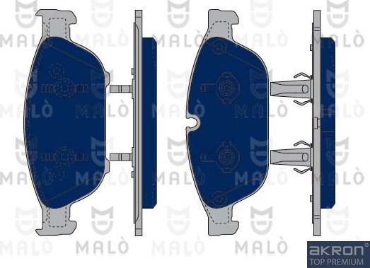 AKRON-MALÒ 1050001 - Комплект спирачно феродо, дискови спирачки vvparts.bg