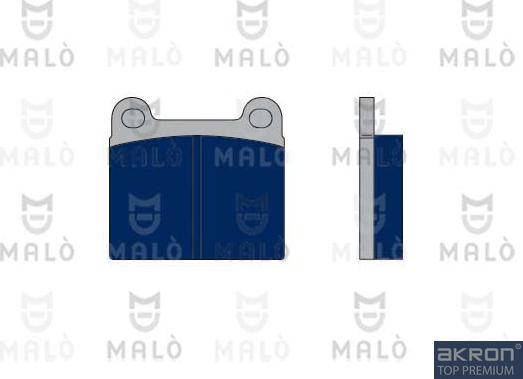 AKRON-MALÒ 1050011 - Комплект спирачно феродо, дискови спирачки vvparts.bg
