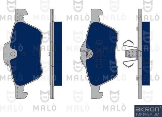 AKRON-MALÒ 1050085 - Комплект спирачно феродо, дискови спирачки vvparts.bg