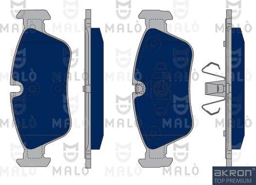 AKRON-MALÒ 1050021 - Комплект спирачно феродо, дискови спирачки vvparts.bg