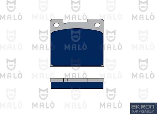 AKRON-MALÒ 1050027 - Комплект спирачно феродо, дискови спирачки vvparts.bg