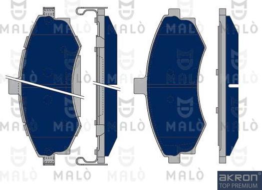 AKRON-MALÒ 1050079 - Комплект спирачно феродо, дискови спирачки vvparts.bg