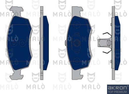 AKRON-MALÒ 1050071 - Комплект спирачно феродо, дискови спирачки vvparts.bg