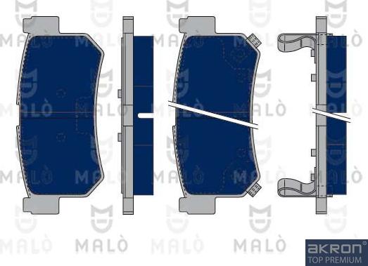 AKRON-MALÒ 1050194 - Комплект спирачно феродо, дискови спирачки vvparts.bg