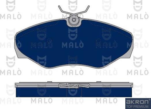 AKRON-MALÒ 1050136 - Комплект спирачно феродо, дискови спирачки vvparts.bg