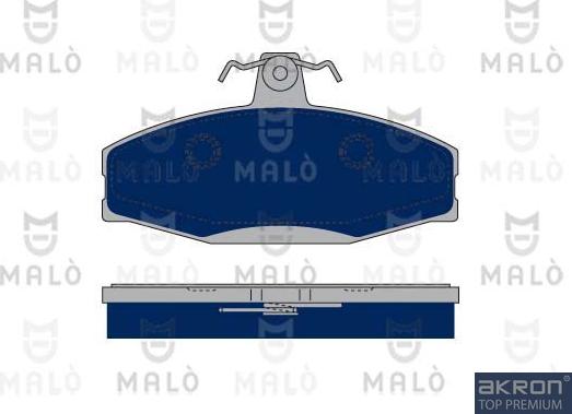 AKRON-MALÒ 1050120 - Комплект спирачно феродо, дискови спирачки vvparts.bg