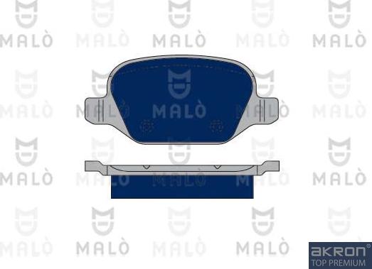 AKRON-MALÒ 1050121 - Комплект спирачно феродо, дискови спирачки vvparts.bg