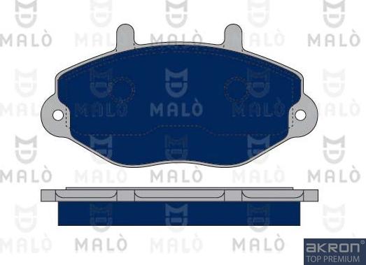 AKRON-MALÒ 1050344 - Комплект спирачно феродо, дискови спирачки vvparts.bg