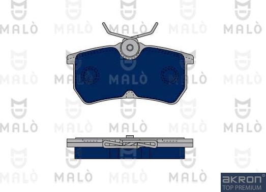 AKRON-MALÒ 1050346 - Комплект спирачно феродо, дискови спирачки vvparts.bg