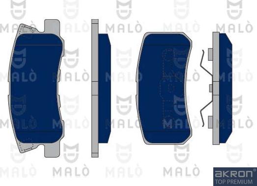 AKRON-MALÒ 1050353 - Комплект спирачно феродо, дискови спирачки vvparts.bg