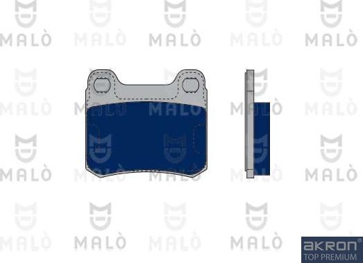 AKRON-MALÒ 1050304 - Комплект спирачно феродо, дискови спирачки vvparts.bg