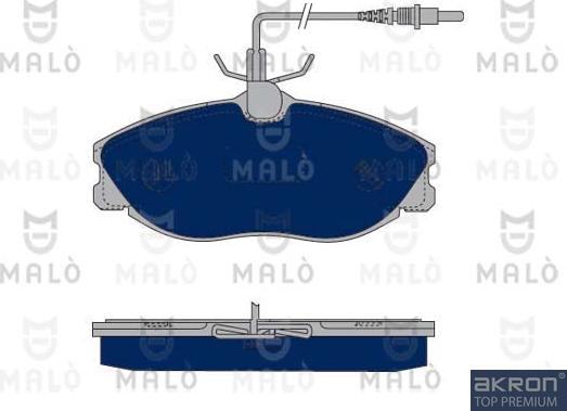 AKRON-MALÒ 1050385 - Комплект спирачно феродо, дискови спирачки vvparts.bg