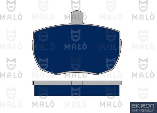 AKRON-MALÒ 1050380 - Комплект спирачно феродо, дискови спирачки vvparts.bg