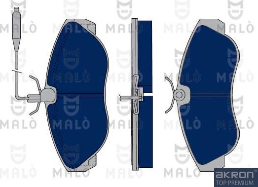 AKRON-MALÒ 1050339 - Комплект спирачно феродо, дискови спирачки vvparts.bg