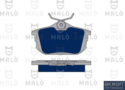 AKRON-MALÒ 1050334 - Комплект спирачно феродо, дискови спирачки vvparts.bg