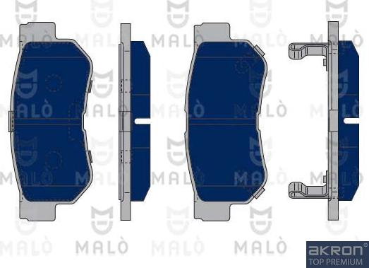 AKRON-MALÒ 1050331 - Комплект спирачно феродо, дискови спирачки vvparts.bg