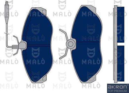 AKRON-MALÒ 1050337 - Комплект спирачно феродо, дискови спирачки vvparts.bg