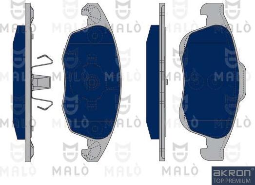 AKRON-MALÒ 1050254 - Комплект спирачно феродо, дискови спирачки vvparts.bg