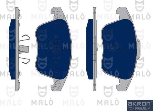 AKRON-MALÒ 1050255 - Комплект спирачно феродо, дискови спирачки vvparts.bg