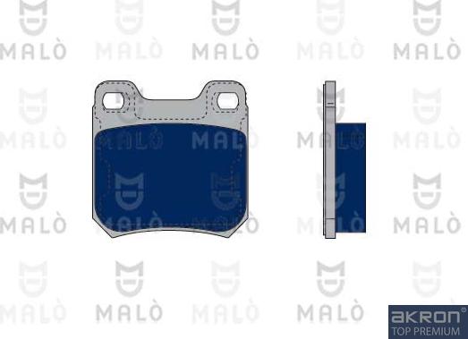AKRON-MALÒ 1050202 - Комплект спирачно феродо, дискови спирачки vvparts.bg