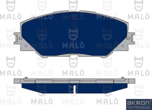 AKRON-MALÒ 1050214 - Комплект спирачно феродо, дискови спирачки vvparts.bg